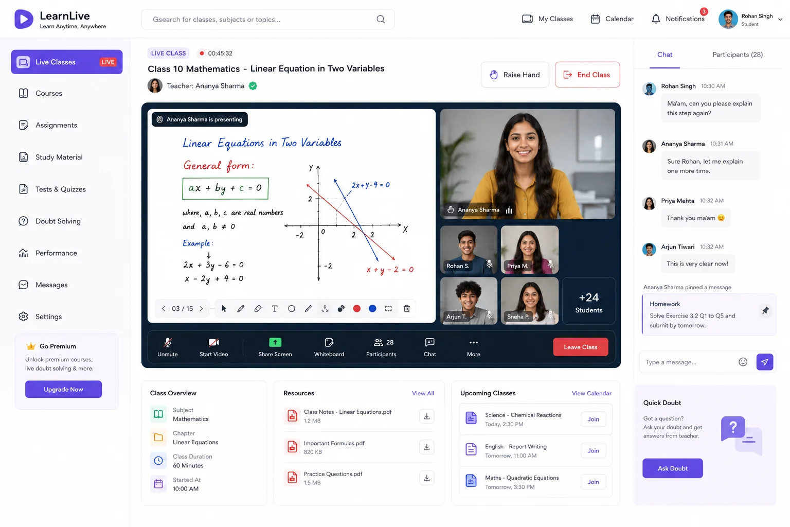 Live Class Platform