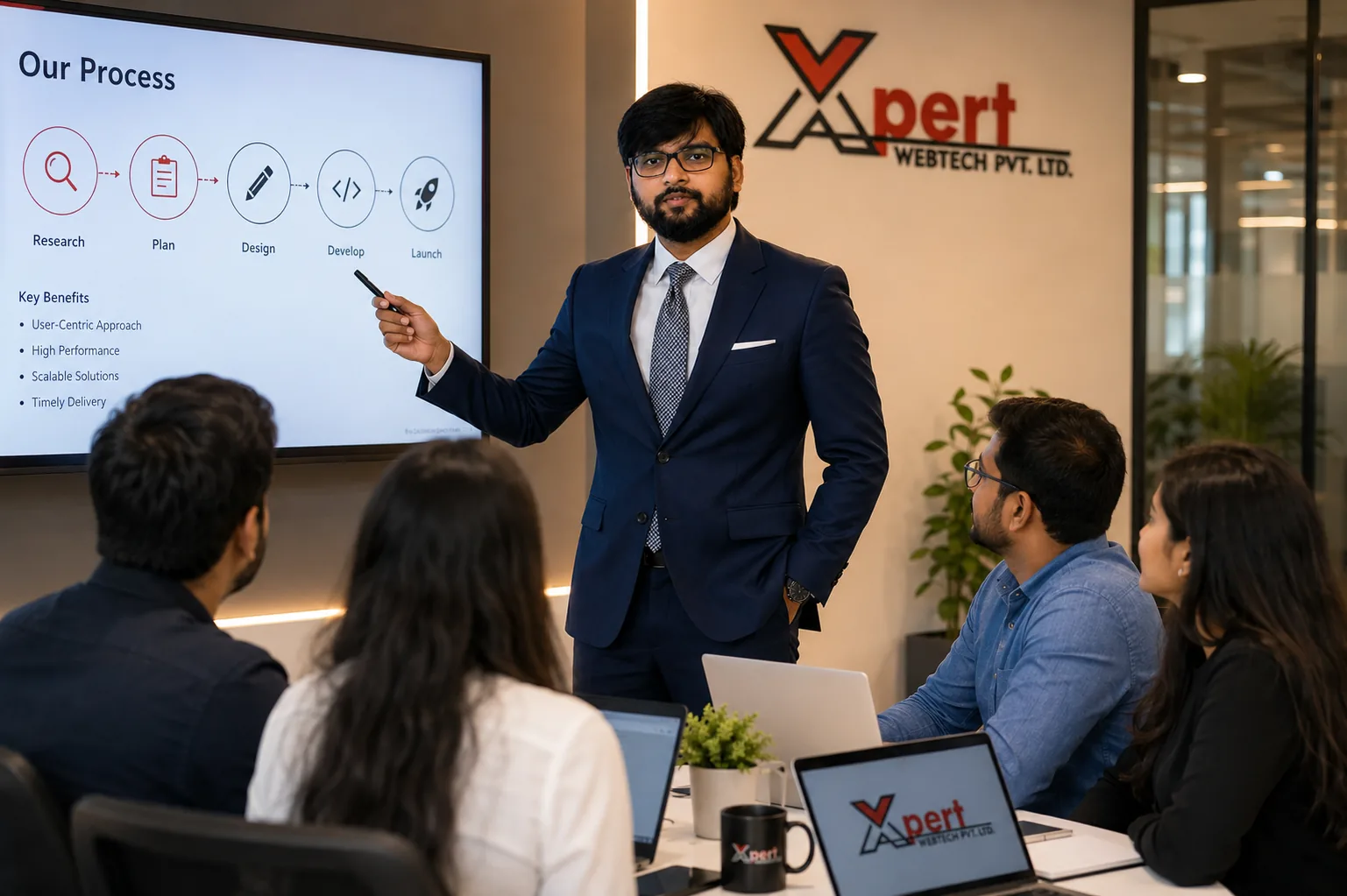 Xpert Webtech project strategy presentation